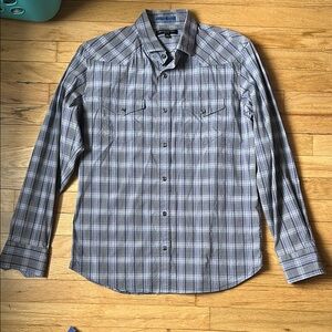 EUC Banana Republic western-style snap button shirt